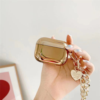 Gold Plating Heart Chain Wireless Headphone Cover( every variants comes with different airpod series!!!)