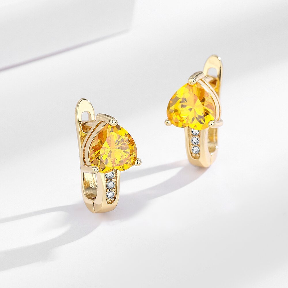 Loving Heart Zircon British Ear Clip