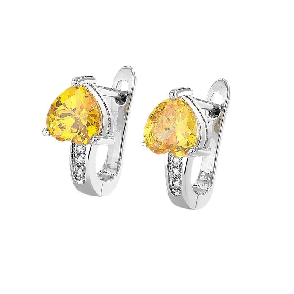 Loving Heart Zircon British Ear Clip