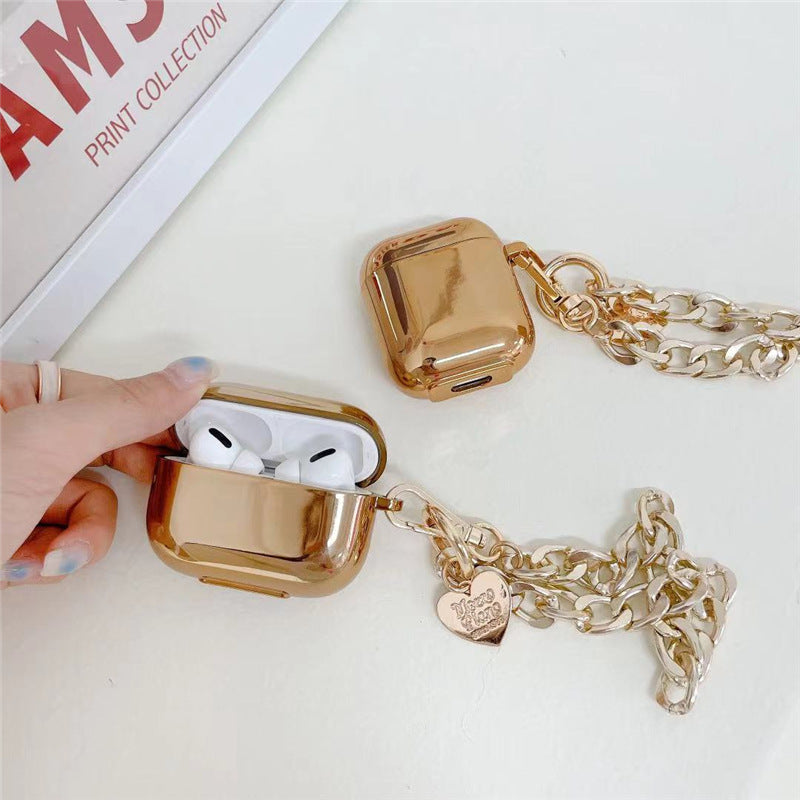 Gold Plating Heart Chain Wireless Headphone Cover( every variants comes with different airpod series!!!)