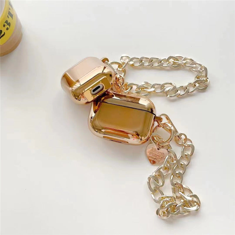 Gold Plating Heart Chain Wireless Headphone Cover( every variants comes with different airpod series!!!)